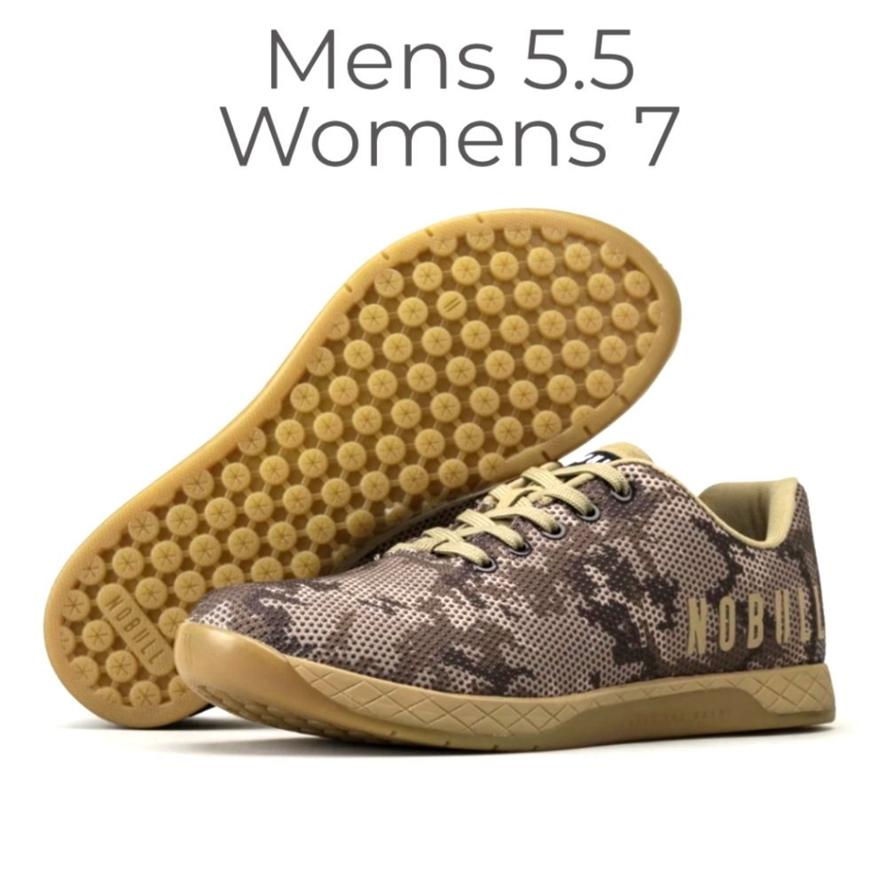 Nobull WOMEN'S size 7 woodstock CAMO TRAINER sneakers gym workout crossfit